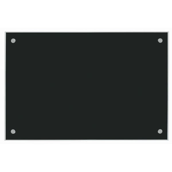 Black Pure Glass Markerboard 24"x36"